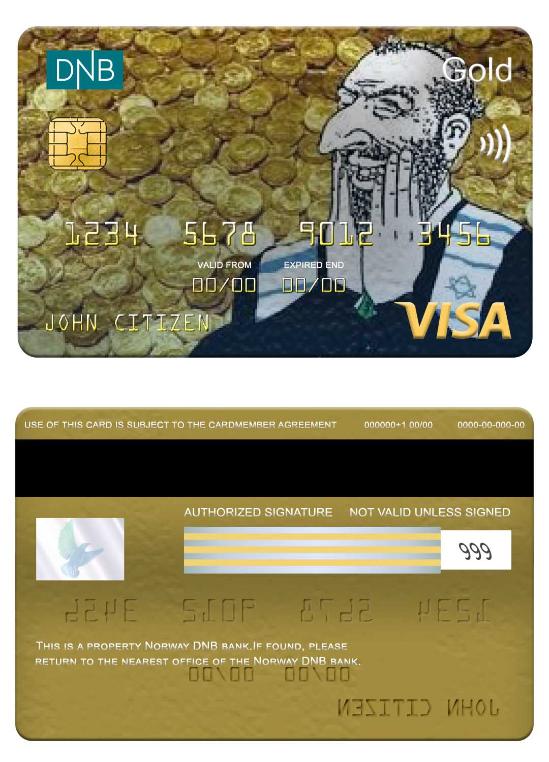 Norway DNB bank visa gold card